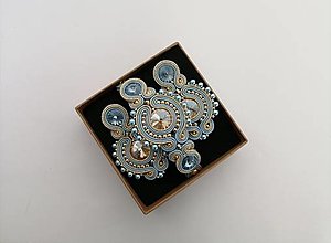 Sady šperkov - Šujtášový set (Modrá) - 14756095_