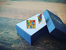 Pánske šperky - Manžetové gombíky LEGO štvorcové - 14761078_