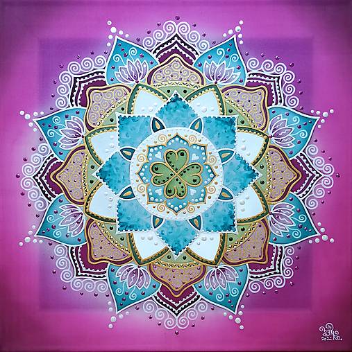 Obrazy - Mandala rastu, zdravia a sebavedomého života - 14759440_