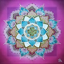 Obrazy - Mandala rastu, zdravia a sebavedomého života - 14759440_