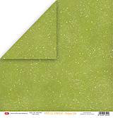 Papier - Scrapbook papier tmavší zelený  12 x 12 base 06 - 14763555_