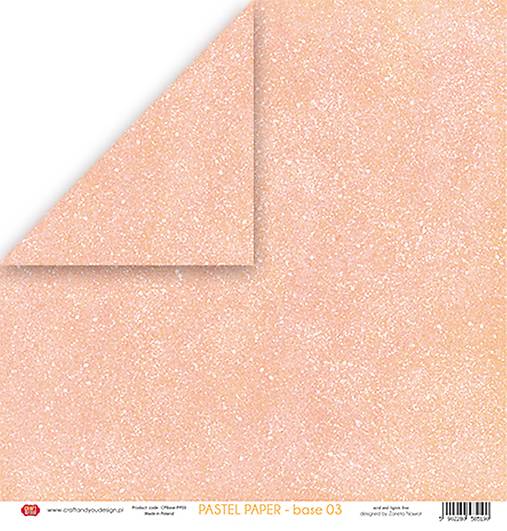 Papier - Scrapbook papier lososový  12 x 12 base 03 - 14763548_
