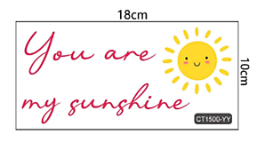 Papier - Nálepka You are my sunshine - 14763301_