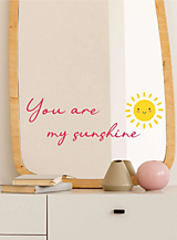 Papier - Nálepka You are my sunshine - 14763303_