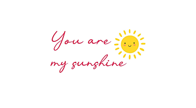 Papier - Nálepka You are my sunshine - 14763327_