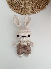 Hračky - Háčkovaný zajko/zajačik - 14762100_