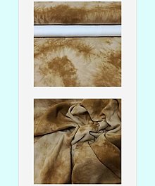 Šaty - Mušelínové batikované šaty (rôzne farby) (bledo-hnedá) - 14763008_