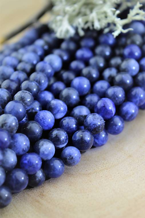 Minerály - sodalit 8mm korálky - 14764317_