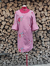Šaty - Letné kárované šaty s kvetinovou výšivkou (rôzne farby) - 14764906_