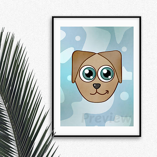 Grafika - Šteniatko poster (flirtujúce) - 14764046_