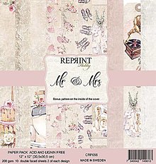 Papier - Scrapbook papier Mr & Mrs 12x12 - 14766590_