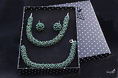 Sady šperkov - súprava PP zelená (náhrdelník gulička zelená) - 14766384_