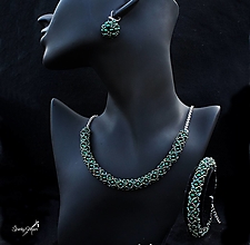 Sady šperkov - súprava PP zelená (súprava PP zelená) - 14766389_