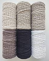Galantéria - Točená makramé bavlnená šnúra 3mm  (Čierna) - 14766365_