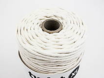 Galantéria - Točená makramé bavlnená šnúra 5mm - 14768342_