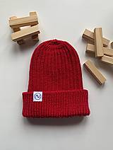 Detské čiapky - Detská čiapka  (Červená) - 14767419_