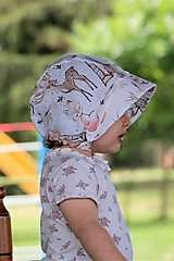 Detské čiapky - Letný detský ľanový čepiec zvieratká - 14771686_