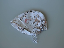 Detské čiapky - Letný detský ľanový čepiec zvieratká - 14771687_