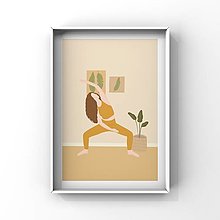 Grafika - Plagát Floral Yoga - 14770560_