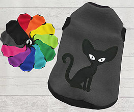 Pre zvieratá - Mikina pro Sphynx černá kočka v 11ti barvách - 14770603_