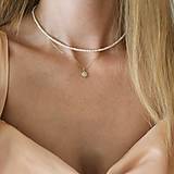 Náhrdelníky - Minimalistický náhrdelník z perál Athéna (gold filled) - 14773603_