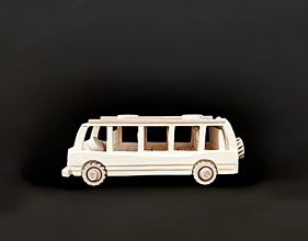 Hračky - Drevený autobus - drevené hračky - 14772122_
