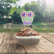 Dekorácie - Žabička – zápich na cupcake (exotík) - 14773675_