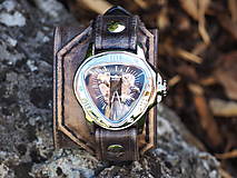 Náramky - Pánske kožené hodinky s venovaním, hodinky s textom - 14775725_