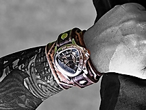 Náramky - Pánske kožené hodinky s venovaním, hodinky s textom - 14775770_