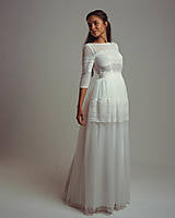 Šaty - Svadobné šaty z bodkovaného tylu v romantickom štýle - 14777752_