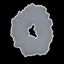 Nástroje - Silikónová  forma, minerál, podložka s otvorom, 13x10 cm - 14780759_