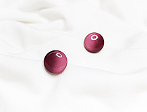 KRUH-ové napichovačky - bordovo ružové chirurgická oceľ (12 mm)