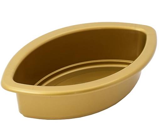 Iný materiál - miska na spomienkové ikebany 25cm slza (Zlatá) - 14779787_