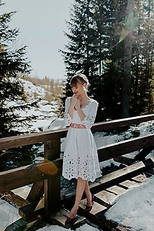 Šaty - biele madeirové šaty Očovianka - 14780082_