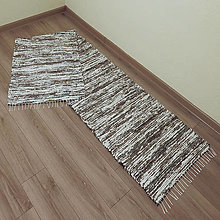 Úžitkový textil - Tkaný koberec hnedý 70x300 - 14781109_