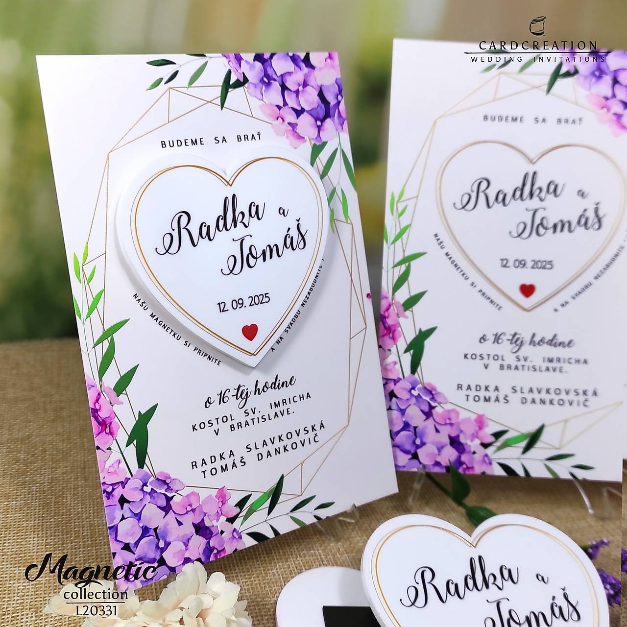 Svadobné oznámenie L20331 s magnetkou (101 a viac ks)