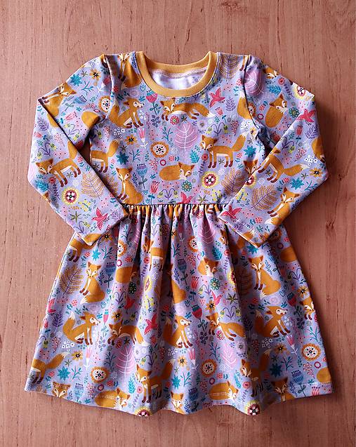 Detské oblečenie - Zvieratkové úpletové šaty  (104) - 14781499_