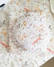 Detský textil - Gulaté vankúšiky lesné zvieratká na objednavku - 14782369_
