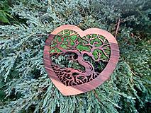 Dekorácie - Strom srdce s machovou korunou - 14782936_