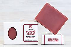 Telová kozmetika - Olivové mydlo: Ajurvédske (manjistha) - 14783556_