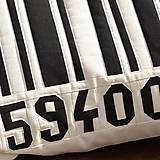 Úžitkový textil - Patchworkový polštář – čárový kód - 14783355_