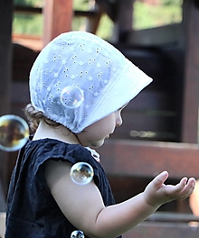 Detské čiapky - Letný detský čepiec Laura - madeira - 14785828_
