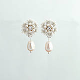 Náušnice - Vintage perlové náušnice (Ag925) - 14785527_