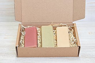 Telová kozmetika - Prekvapenie v krabičke: 3x olivové mydlo - 14783967_