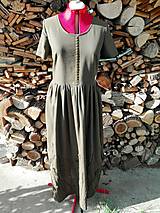 Šaty - Ľanové šaty - 3D lúka (rôzne farby) - 14785562_