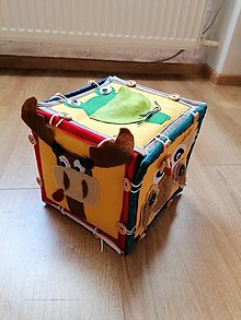 Hračky - Textilná kocka pre detičky - 14785955_