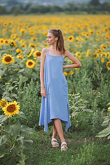 Šaty - Šaty Imani (Modrá) - 14786332_