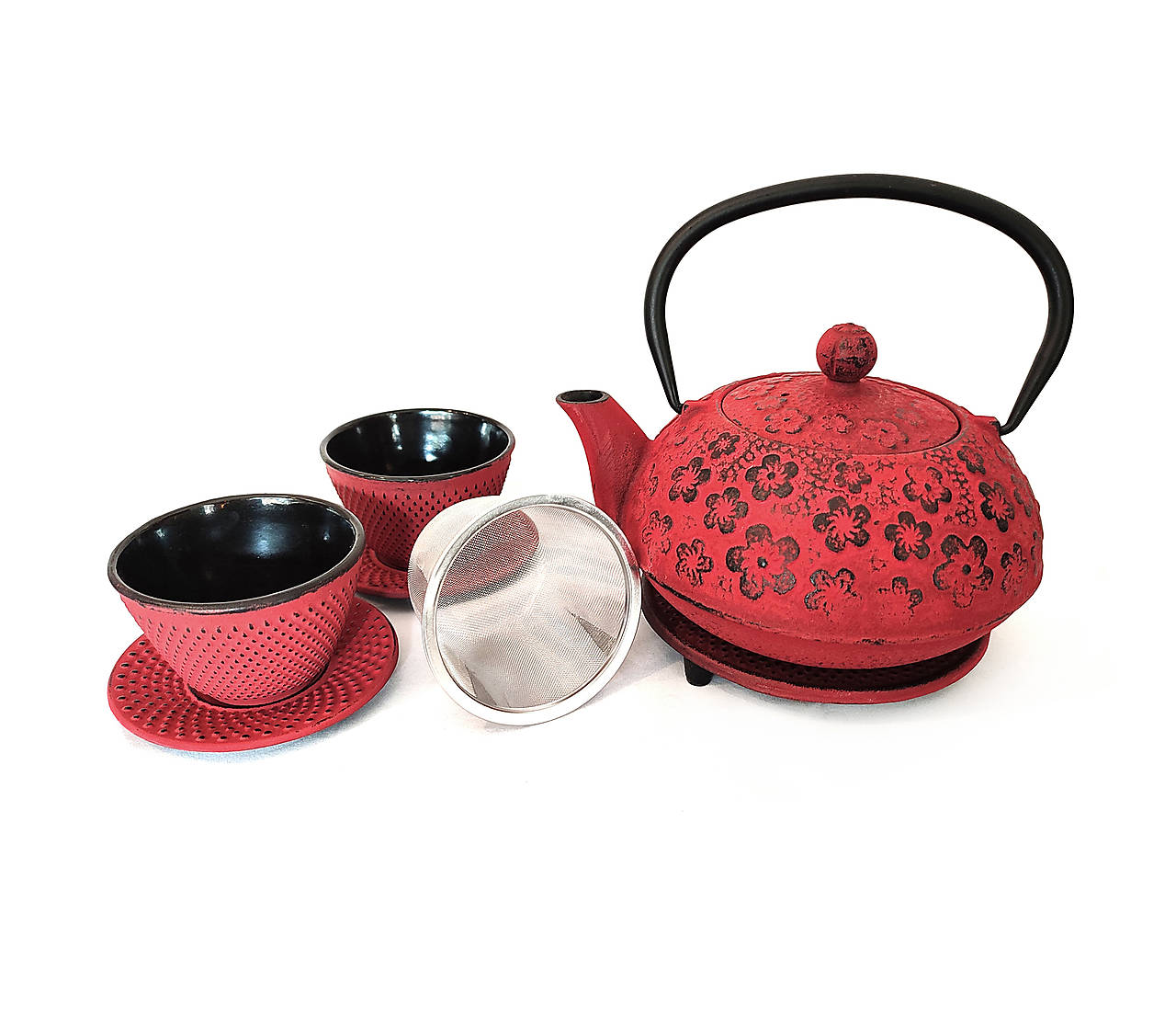 Červená Sakura - Liatinová súprava 0,9l