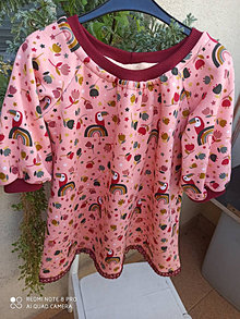 Detské oblečenie - Detské šaty z tenkej teplákoviny - 14787752_
