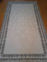 Úžitkový textil - Obrus šedý ornamenty 130x232 - 14787917_